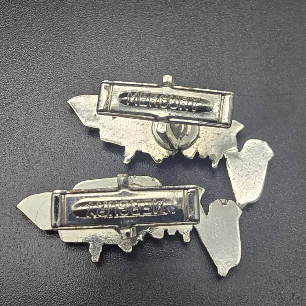 Wagner Silver Tone Backhoe Cuff Links Farming Equipment